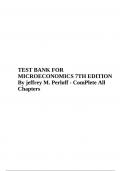 TEST BANK FOR MICROECONOMICS 7TH EDITION By jeffrey M. Perloff - ComPlete All Chapters | Verified.
