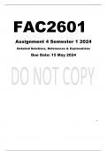 FAC2601 ASSIGNMENT PACKAGE FOR 2024