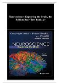  Neuroscience: Exploring the Brain, 4th Edition Bear Test Bank A+