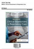 Test Bank: Wilkins Clinical Assessment in Respiratory Care 9th Edition by Al Heuer - Ch. 1-21, 9780323696999, with Rationales