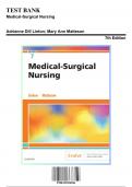 Test Bank: Medical-Surgical Nursing 7th Edition by Linton - Ch. 1-63, 9780323554596, with Rationales