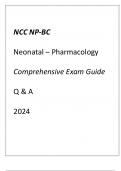 NCC NP-BC Neonatal (Pharmacology) Comprehensive Exam Guide 2024