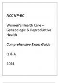 NCC NP-BC Women's Health Care (Gynecologic & Reproductive Health) Comprehensive Exam Guide