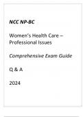 NCC NP-BC Women's Health Care (Professional Issues) Comprehensive Exam Guide 2024.