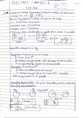 Electric charges and field Handwritten short notes