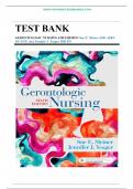 Test Bank for Gerontologic Nursing 6th Edition by Sue E. Meiner, Jennifer J. Yeager 9780323498111 Chapters 1-29 Complete Guide.