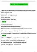 CRPS Peer Support Exam Actual Questions and Answers (2024 / 2025) (Verified Answers)