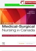 Test Bank Medical-Surgical Nursing in Canada 4th Edition Lewi Questions & Answers with rationales (Chapter 1-72) UPDATED 9781771721356