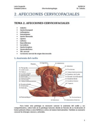 Afecciones cervicofaciales
