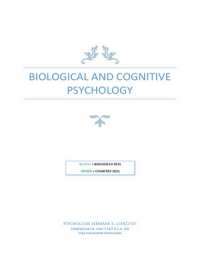 Complete Summary: Biological and Cognitive Psychology