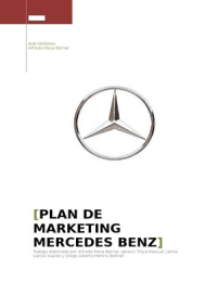Plan de marketing completo de Mercedes - Benz