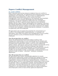 Samenvatting papers conflict management
