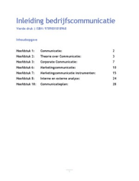 Samenvatting (Bedrijfs)communicatie Handboek