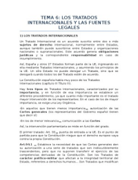 TRATADOS INTERNACIONALES Y FUENTES LEGALES