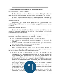 Derecho Mercantil I TODOS LOS APUNTES