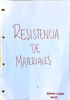 RESISTANCE MATERIALS (ENGLISH) "Strength of Materials" Class Notes