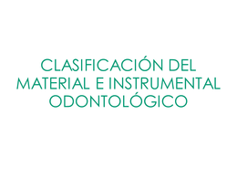 Cuaderno de instrumentos. Odontología