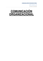Apuntes comunicación organizacional  glosario de términos 2015-2016