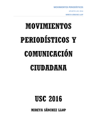 Apuntes Movimientos periodísticos y comunicación ciudadana 2015-2016