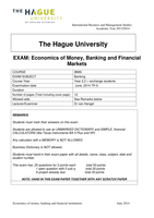 Summary   mock exams Banking