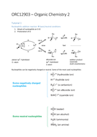 ORC12903 - Organic Chemistry 2 summary