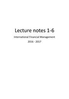 International Financial Management Lecture notes and questions