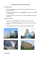 Ruimtelijke ordening en mobiliteit in Brussel (Invulbladen met oplossingen)