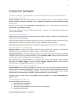 Consumer Behavior - Kardes, 2nd Edition (Summary)
