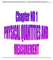 Physics chapter No 1 physics notes
