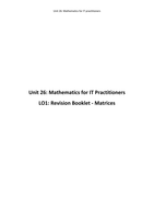 Unit 26: Mathematics for IT Practitioners LO1 P1 P2 P3 P4 P5 M1 M2