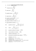 Formula-Sheet Managerial Statistics - Gerard keller 9th edition (Chapters 1 - 13, 15-17 & 19) .docx