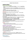 GCSE History: Medicine Through Time Ancient Greece revision notes (disease and infection/public health/surgery and anatomy)