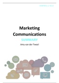Summary Marketing Communications chapter 3, 4, 7 & 13  (6th edition)