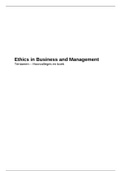 Ethics in Business and Management - Short overview lectures and book