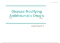 disease modifying antirheumatic drugs - DMARD'S