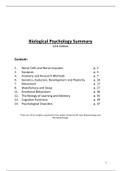 Summary bio- and neuropsychology