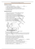 Comparative Physiology Questions (150 )