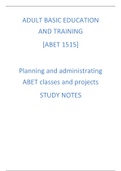 abet1515: planning and adm abet classes
