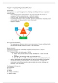 Summary and notes Organisation & Management 