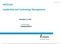 Lecture 2 - Leadership and Technology