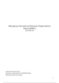 Managing International Business Organizations Game (MIBO), Summary of All Articles