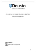 Examen de Fundamentos de Marketing (2018)
