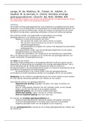 Gedrag- & Opvoedingsproblemen: Samenvatting: Richtlijn ernstige gedragsproblemen (2015)
