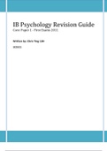 IB Psych HL LOA Revision Guide