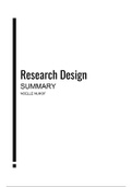 Samenvatting Research Design (book)