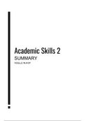 Samenvatting Academic Skills (lectures)