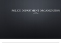 Week 2 Police Department Organization Presentation