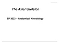 Axial Skeleton Study Guide
