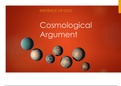 The Cosmolgical Argument Flashcards