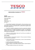 BTEC Business Level 3 Unit 13 Recruitment and Selection - Job Advert